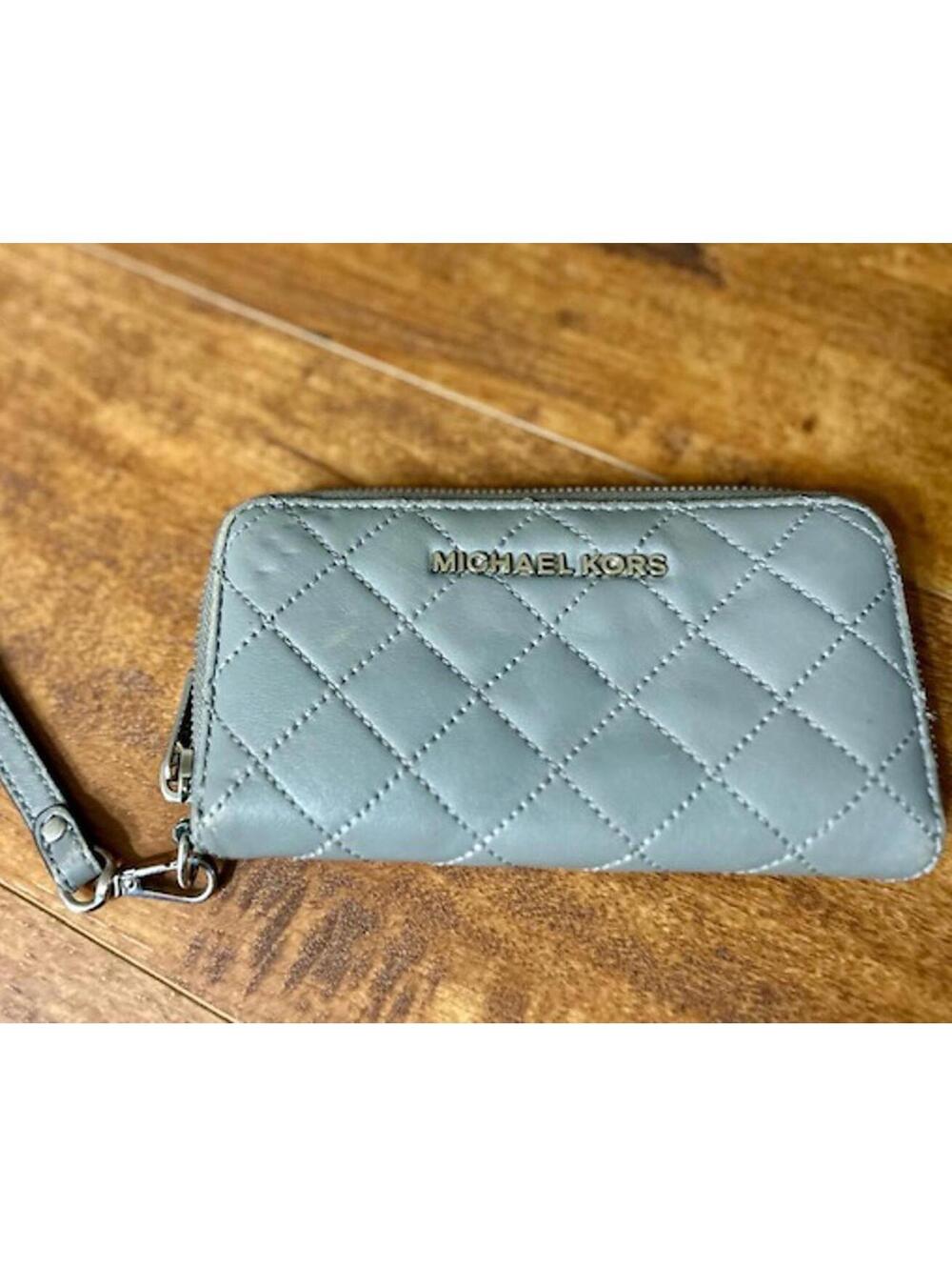 Michael Kors Quilted Leather Wristlet Wallet